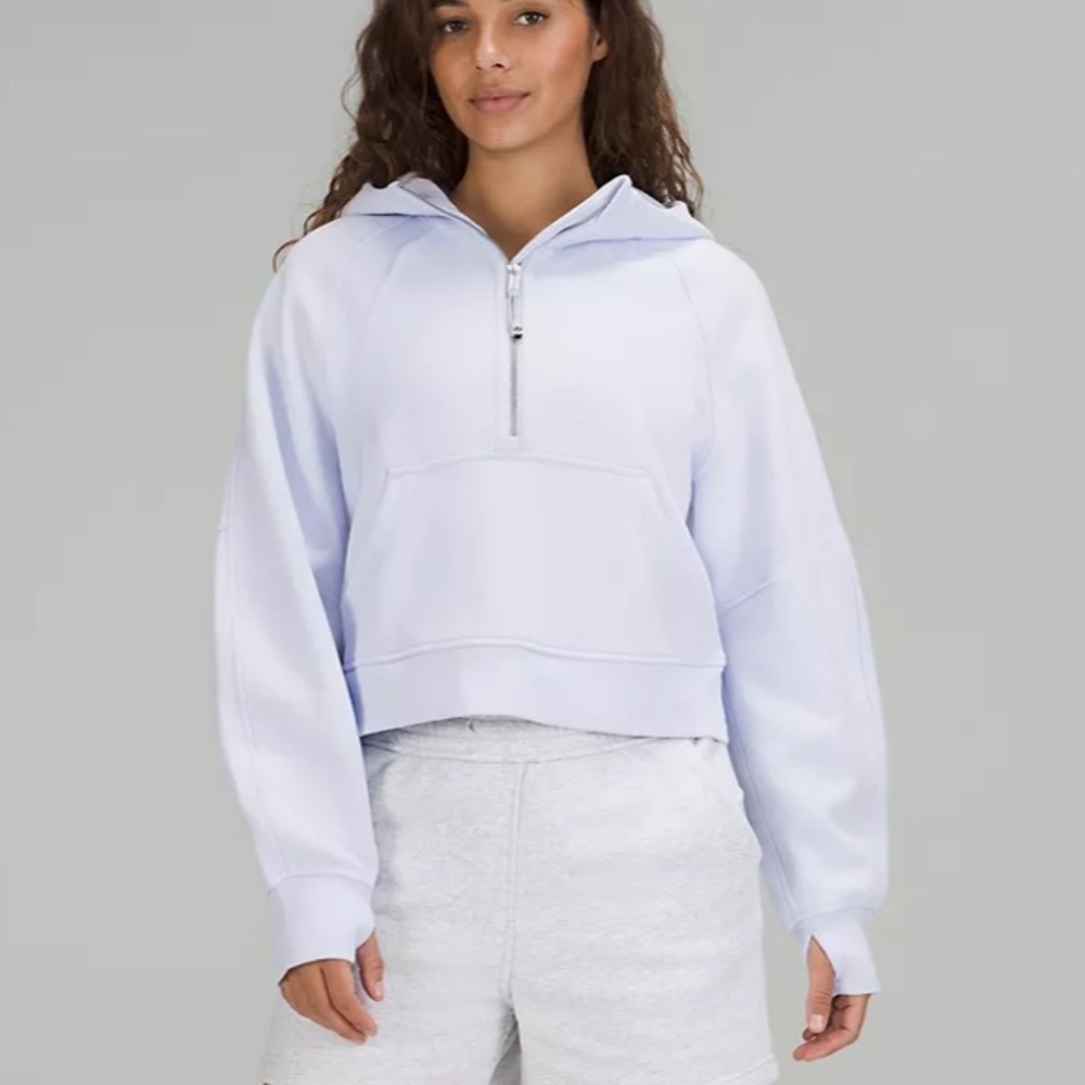 Lululemon Scuba Oversized Half-Zip Hoodie Blissful Blue Size XS/S New with Tags